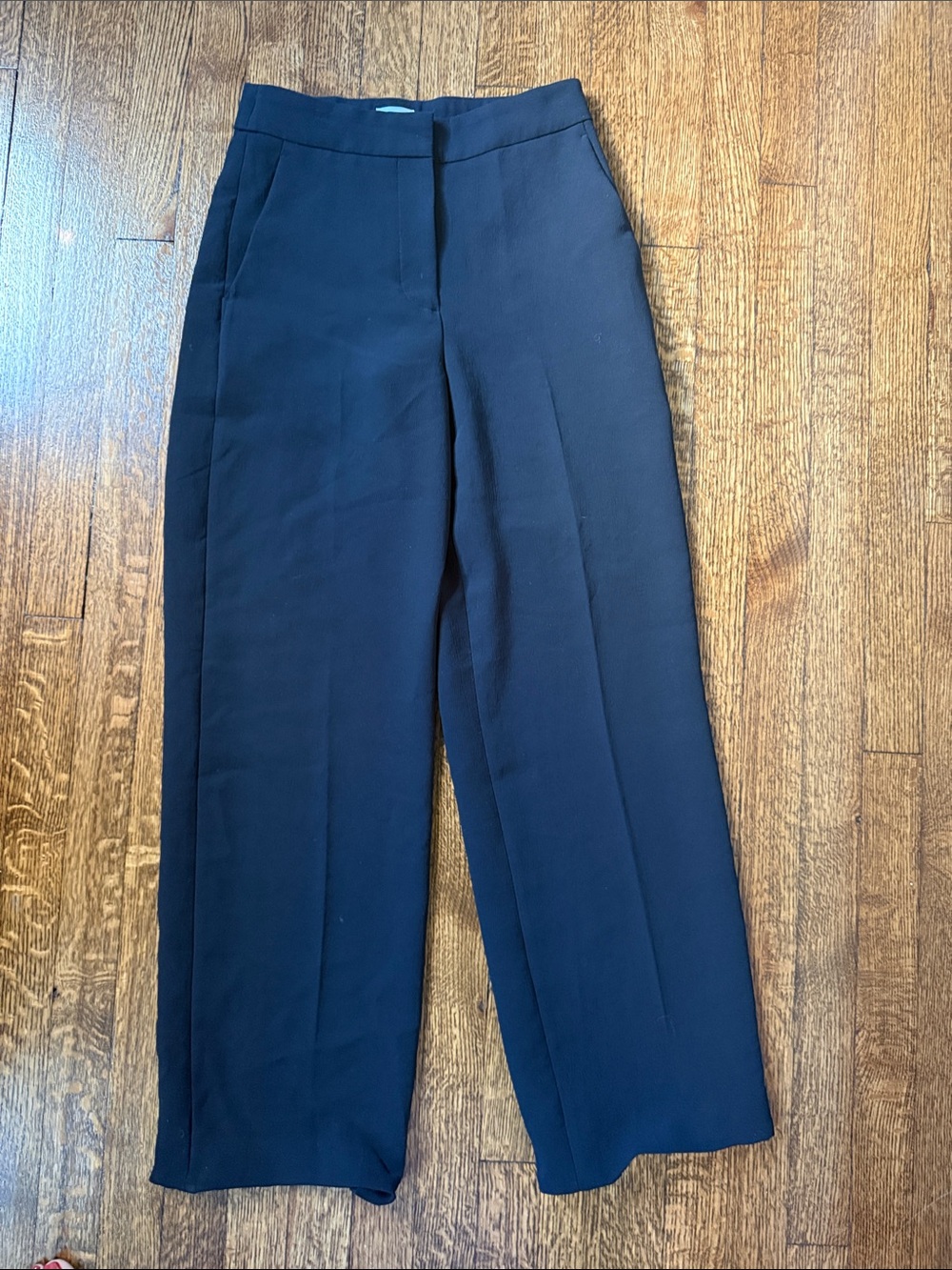 Wilfred Navy Straight-Leg Dress Pants